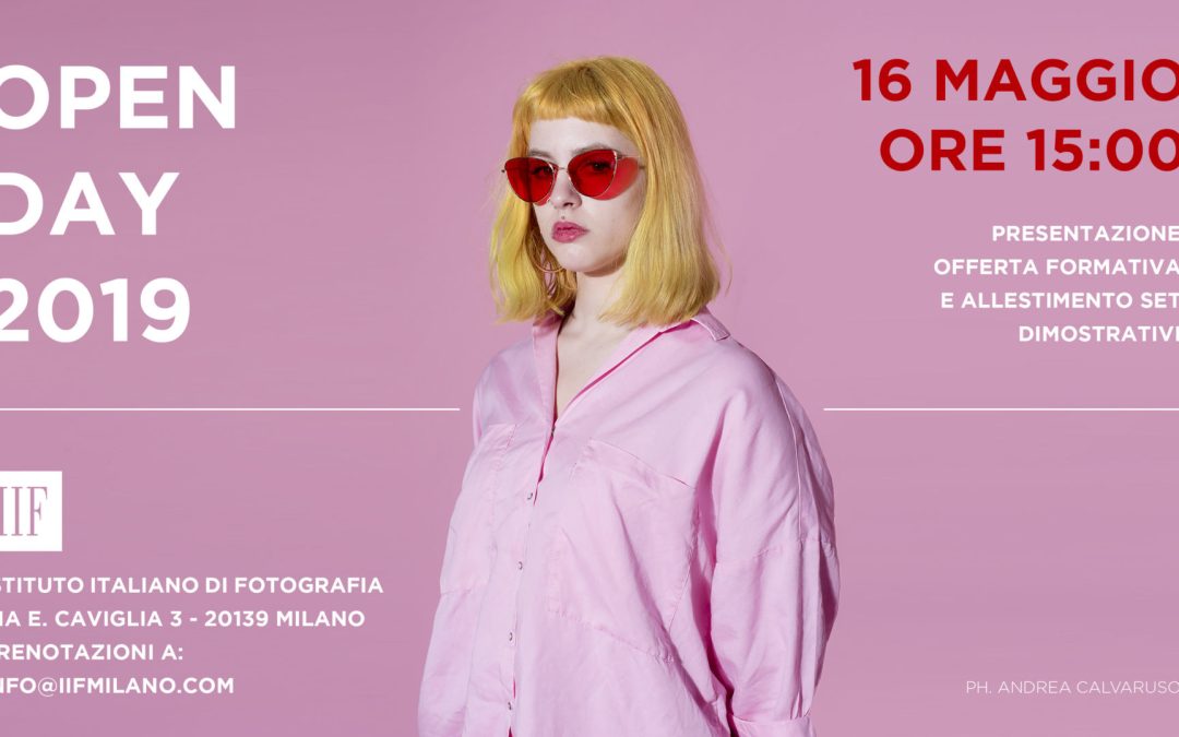 Giovedì 16 maggio 2019: OPEN DAY IIF!